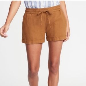 🆕️ Old Navy Linen Blend Ochre to You Shorts in Camel